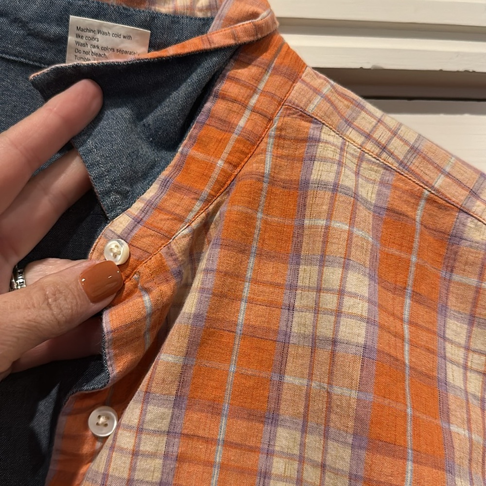 Faconnable Reversible Button Down, Ladies Size La… - image 3